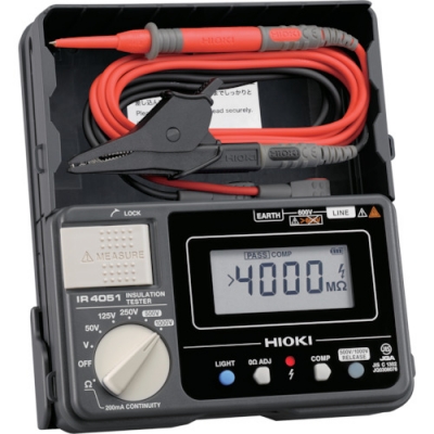 HIOKI 日置 IR4051-10 KOUSEISYO-TROACETUKI 5范圍絕緣電阻計IR 4051-10帶校準(zhǔn)證明書、TRAS