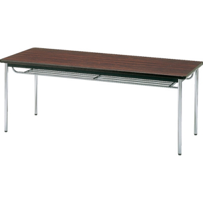 日本中山 TRUSCO 4989999766875 會(huì)議用表-帶表架的圓腳1800×450×700象牙